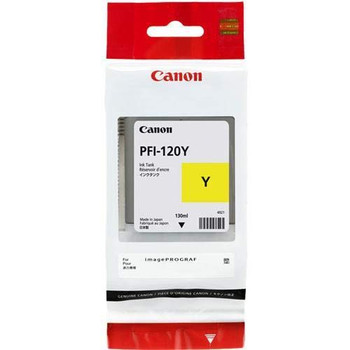 Canon Pfi120y Yellow Standard Capacity Ink Cartridge 130Ml - 2888C001AA 2888C001