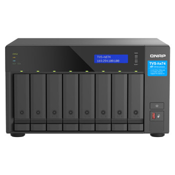QNAP TVS-H874T-I9-64G NAS/storage server Tower Ethernet LAN Black TVS-H874T-I9-64G