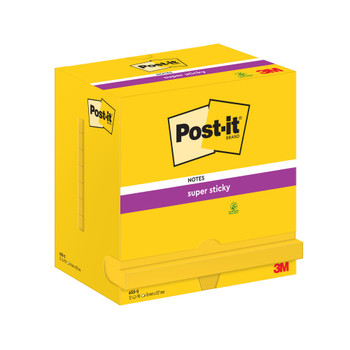Post-It Super Sticky Notes 76X127mm 90 Sheets Ultra Yellow Pack 12 - 7100290188 7100290188 Post-It Super Sticky Notes 76X127mm 90 Sheets Ultra Yellow Pack 12 - 7100290188 7100290188