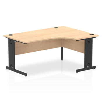 Impulse Right Crescent Office Desk W1600 X D1200 X H730mm Cable Managed Leg Mapl I004553 Impulse Right Crescent Office Desk W1600 X D1200 X H730mm Cable Managed Leg Mapl I004553