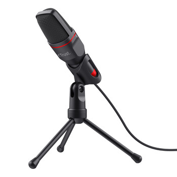 Trust GXT 212 PC microphone 50 - 16000 Hz Omnidirectional Wired USB/3.5 mm Black 23791