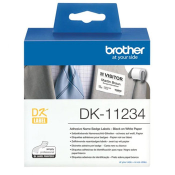 Brother DK11234 Visitor Badge Label Roll DK11234 Brother DK11234 Visitor Badge Label Roll DK11234