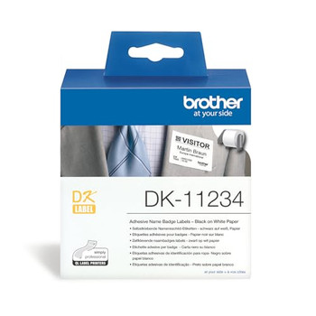 Brother DK11234 Visitor Badge Label Roll DK11234 Brother DK11234 Visitor Badge Label Roll DK11234