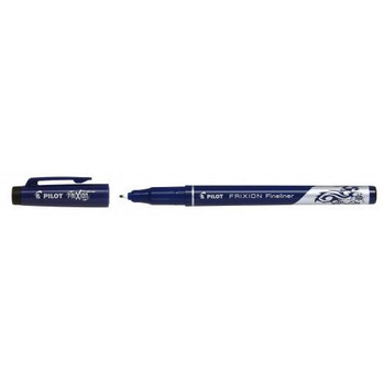 Pilot Frixion Erasable Fineliner Pen 1.3Mm Tip 0.45Mm Line Black Pack 12 4902505560484