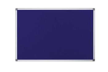 Bi-Office Maya Blue Felt Noticeboard Double Sided Aluminium Frame 900X900mm FA4143750