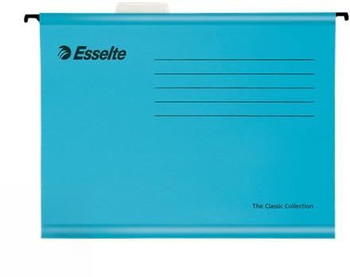 Esselte Pendaflex A4 Reinforced Suspension File Card V Base Blue Pack 10 93130 93130