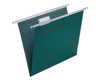 Rexel Crystalfile Classic A4 Suspension File Manilla 15Mm V Base Green Pack 50 7 78045