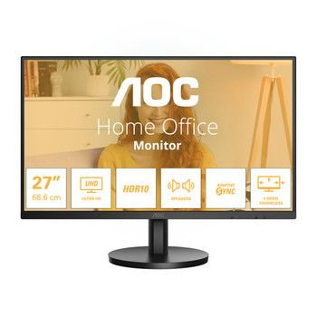 AOC B3 U27B3A 68.6 cm 27" 3840 x 2160 pixels 4K Ultra HD LCD 4 ms Black U27B3A