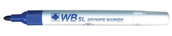 Valuex Whiteboard Marker Bullet Tip 2Mm Line Blue Pack 10 874003