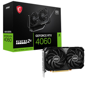 MSI GEFORCE RTX 4060 VENTUS 2X BLACK 8G OC Ventus Geforce Rtx 4060 2X GEFORCE RTX 4060 VENTUS 2X BLACK 8G OC
