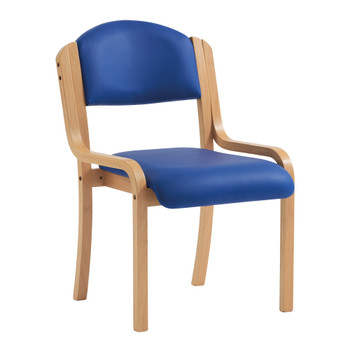 Nautilus Designs Tahara Stackable Conference/Visitor Chair Without Arms Blue Vin DPA2070/BE/BLV Nautilus Designs Tahara Stackable Conference/Visitor Chair Without Arms Blue Vin DPA2070/BE/BLV