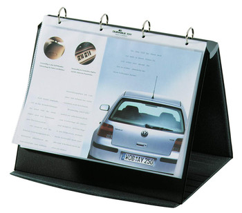 Durable Durastar Tabletop Presenter Landscape A4 Grey 856739 856739