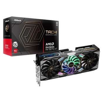Asrock Amd Radeon Rx 9070 Xt Taichi 16Gb Oc Gddr6 Graphics Card 4096 Streams 310 RX9070XT TC 16GO
