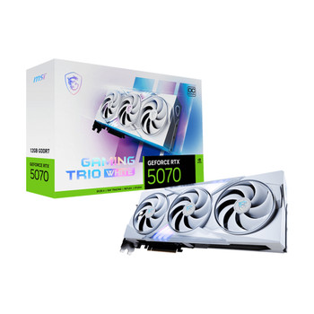 MSI GAMING Geforce RTX 5070 12G TRIO OC WHITE Geforce RTX 5070 12 GB GDDR7 192 b GEFORCE RTX 5070 12G GAMING TRIO OCWHITE