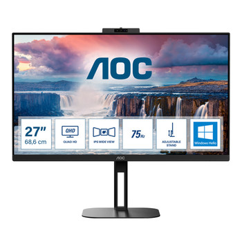 AOC V5 Q27V5CW/BK 68.6 cm 27" 2560 x 1440 pixels Quad HD LED 1 ms Black Q27V5CW/BK