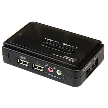 Startech.Com 2 Port Black Usb Kvm Switch SV211KUSB