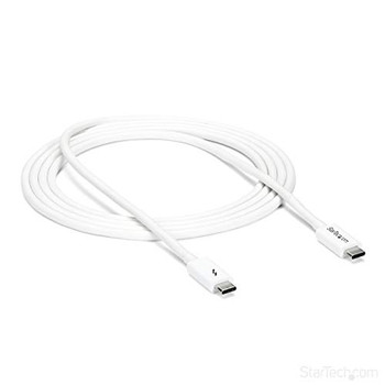 Startech.Com 2M Thunderbolt 3 Cable White TBLT3MM2MW