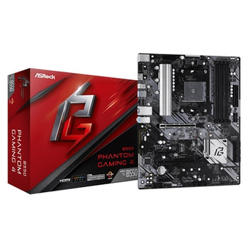 Asrock B550 PHANTOM GAMING 4 Amd Socket Am4 Atx Hdmi M.2 Usb 3.2 Gen1 Mothe B550 PHANTOM GAMING 4