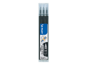 Pilot Refill for Frixion Ball/Clicker Pens 0.7Mm Tip Black Pack 3 75300301