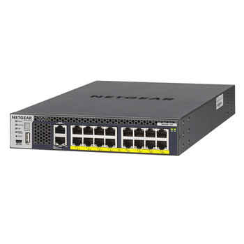Netgear M4300-16X Managed L3 10G Ethernet 100/1000/10000 Black 1U Power over Eth XSM4316PB-100NES