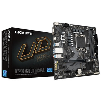 Gigabyte B760M H DDR4 Ultra Durable Intel 1700 Socket Motherboard Micro-Atx 2X D B760M H DDR4