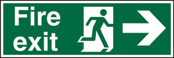 Stewart Superior Fire Exit Right Sign 450X150mm SP121SAV-450X150 Stewart Superior Fire Exit Right Sign 450X150mm SP121SAV-450X150