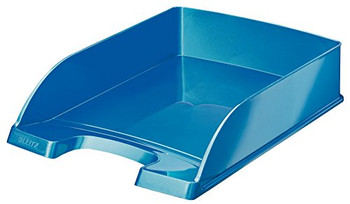 Leitz Wow Letter Tray A4 Portrait Metallic Blue 52263036 52263036