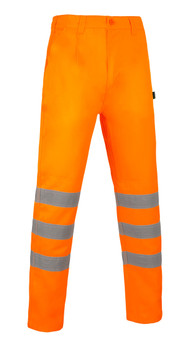 Beeswift Vital Hi-Vis Rail Spec Trousers Orange Size 42T VT00542T