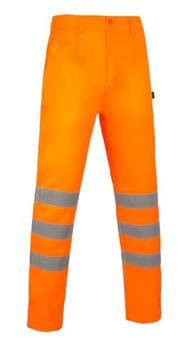 Beeswift Vital Hi-Vis Rail Spec Trousers Orange Size 42T VT00542T