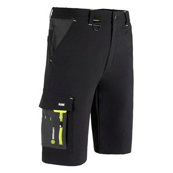 Beeswift Flex Workwear Shorts Black/Grey Size 42 SFSHBLGY42