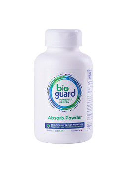 Bioguard Absorb Powder 100G Shaker Tub White Size 100G CM2302