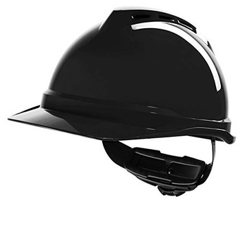 Msa V-Gard 500 Vented Safety Helmet Black MSAGV482BL