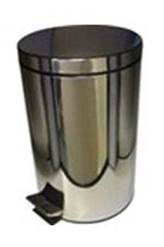 Click Medical Stainless Steel Pedal Bin Chrome Size 12L CM1762