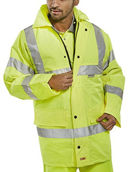 Beeswift 4 In 1 Hi-Vis Jacket And Bodywarmer Saturn Yellow Size XXXXXL TJFSSYXXXXXL