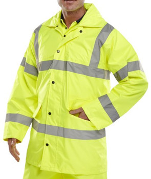 Beeswift Hi-Vis Lightweight Jacket Saturn Yellow Size XXXXXXL TJ8SY6XL