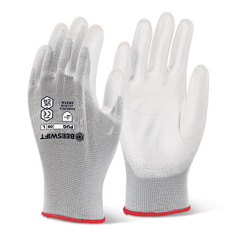Beeswift Pu Coated Gloves White Size XL PUGWXL