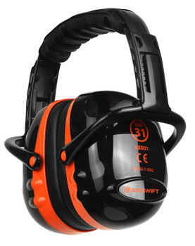 Beeswift Qed Snr31 Ear Defender Black/Orange QED31
