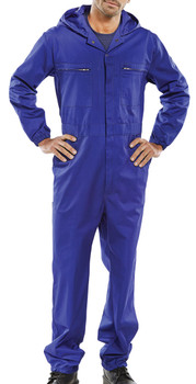 Beeswift Hooded Boilersuit Royal Blue Size 42 PCBSHCAR42