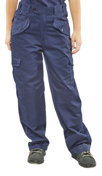 Beeswift Ladies Polycotton Trousers Navy Blue Size 36 LPCTHWN36