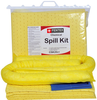 Fentex Chemical Spill Kit 20L Yellow Size 20L CSK20CT