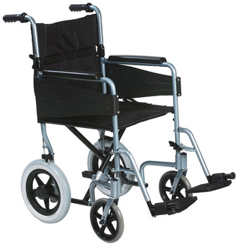 Click Medical Lightweight Transit Wheelchair Chrome CM1126