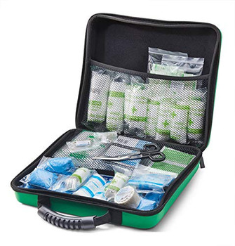 Click Medical Bs8599-1 Medium First Aid Kit In Large Feva Bag Green CM0268