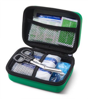 Click Medical Bs8599-2 Small Travel First Aid Kit In Handy Feva Bag Green CM0270
