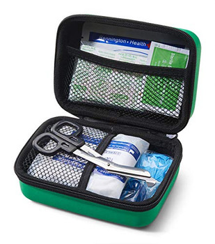 Click Medical Bs8599-2 Small Travel First Aid Kit In Handy Feva Bag Green CM0270