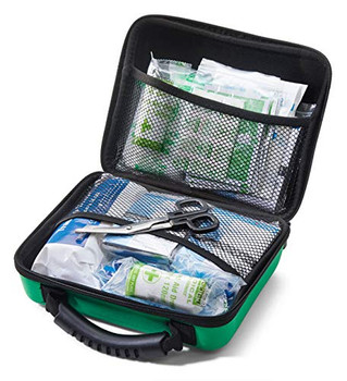 Click Medical Bs8599-2 Large Travel First Aid Kit In Medium Feva Bag Green CM0272