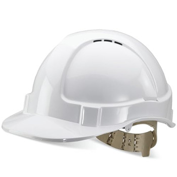 Beeswift Comfort Vented Safety Helmet White BBVSHW