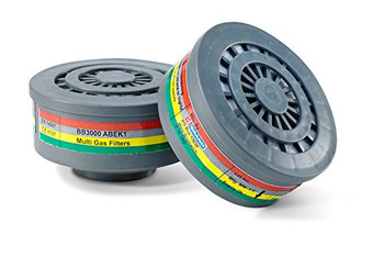 Beeswift Respirator Abek1 Filters Pair Grey BB3000ABEK