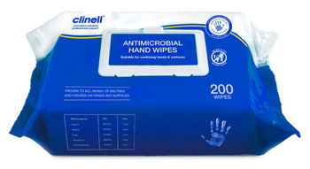 Clinell Antimicrobial Hand Wipes Blue CM1963N