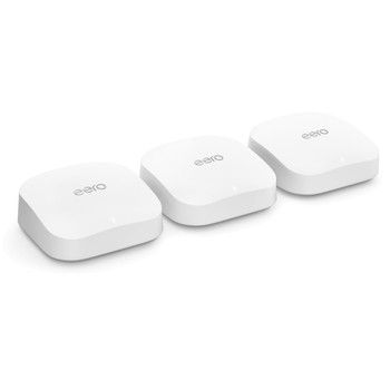 eero Pro 6E Wi-Fi 6E 802.11ax Tri-band 2.4 GHz / 5 GHz / 6 GHz Ethernet LAN Whit S010314
