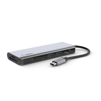 Belkin AVC009BTSGY USB 3.2 Gen 1 3.1 Gen 1 Type-C 100 W Silver MicroSD TransFlas AVC009BTSGY